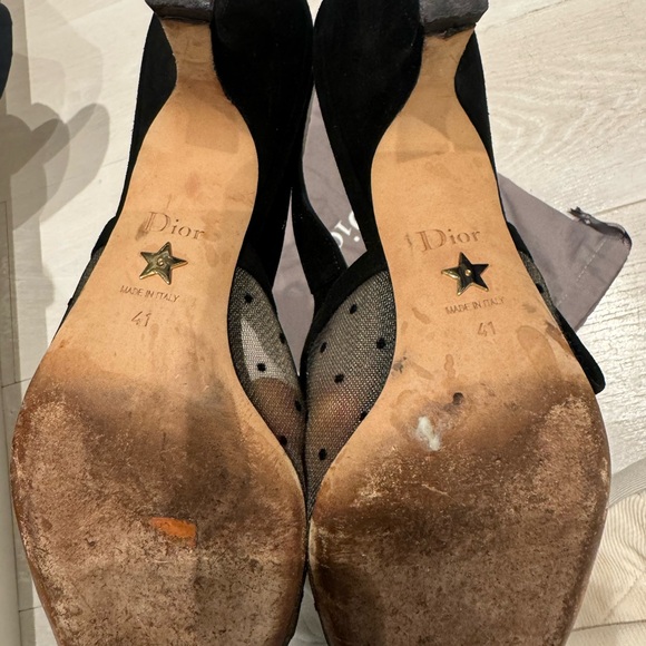 DIOR J’ADIOR Mesh Crystal Slingback Kitten Heel - Picture 9 of 9